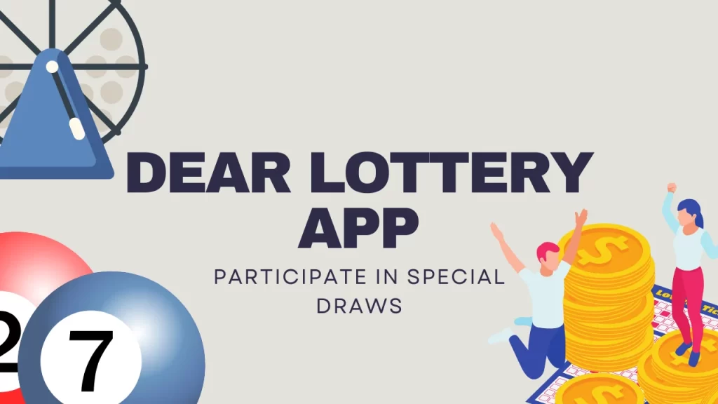 dearlottery app in lottery ball background