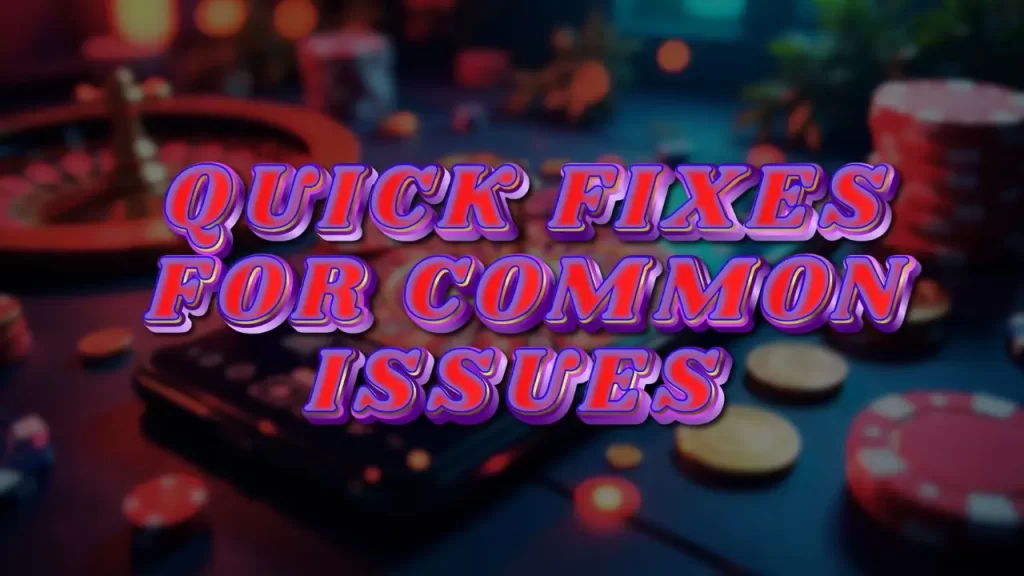 illustration text 'quick fixes for common issues'