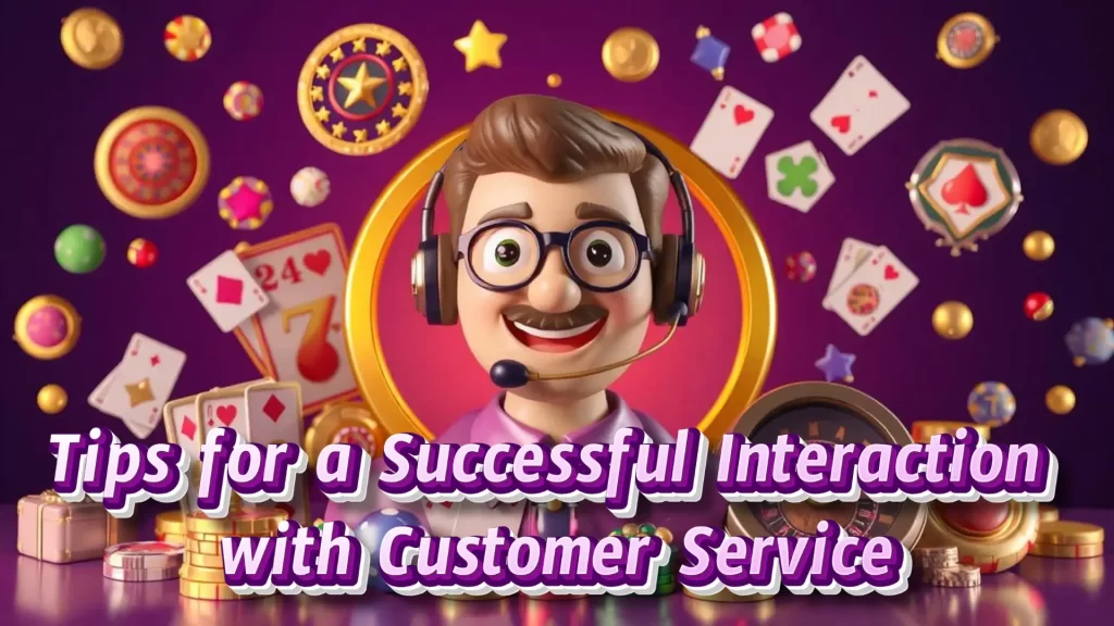 illustration text 'Tips for a Successful Interaction with Customer Service'