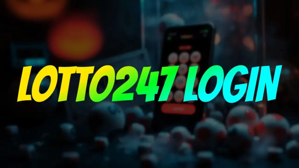 illustration text 'lotto247 login'